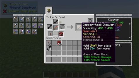 The Evil Infused Iron Ingot can be crafted in an. . Tinkers construct cleaver